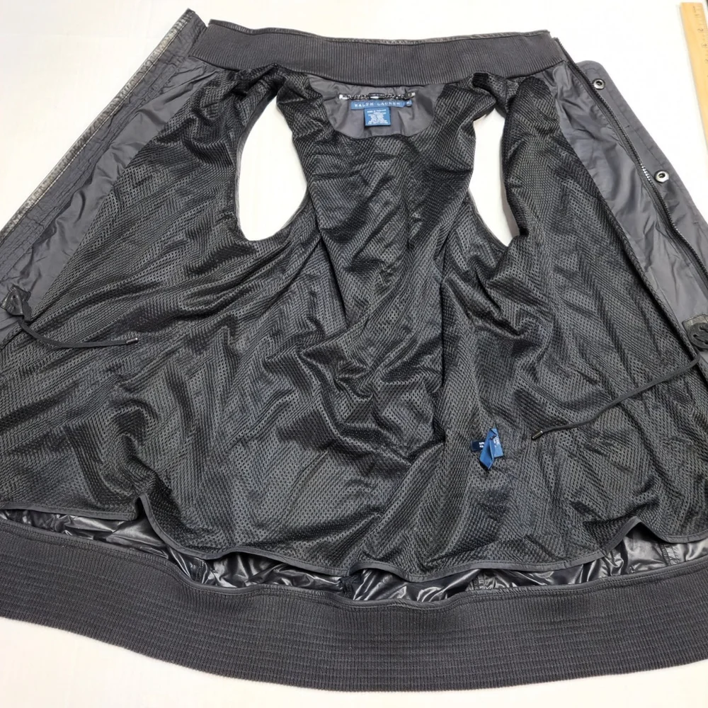 Ralph Lauren Blue Label Quiet Luxury Black Vest Minimalist Comfy Utility Medium - Picture 4 of 11